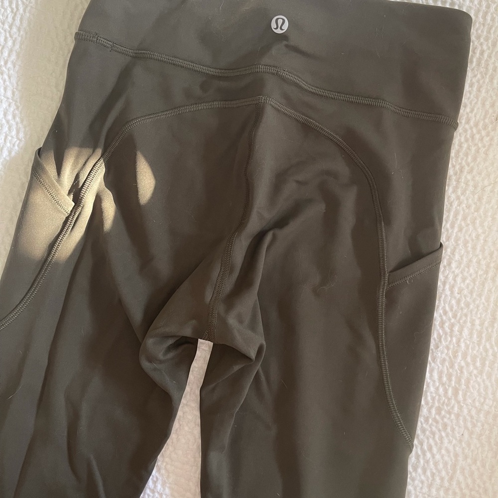 Lululemon Invigorate High-Rise Tight 25” - Dark Olive